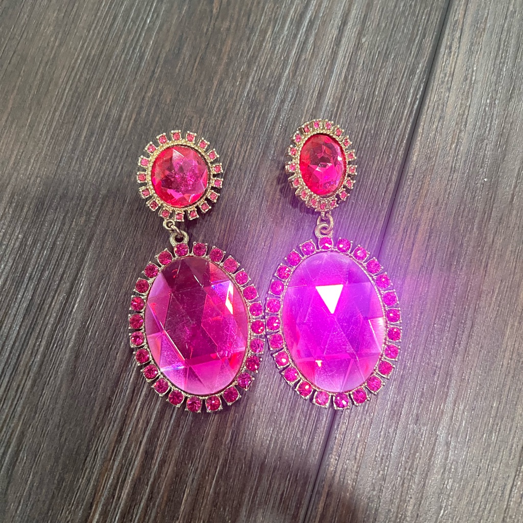 Pink Festive Earrings 8$
